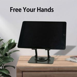 Nouvelle Arrivée 2025 – Supports de tablette noirs réglables et ergonomiques, support de bureau portable rotatif à 360 degrés en acier carbone pour tablettes de 5 à 13 pouces - Product Image 3
