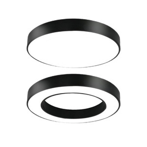 <span class=keywords><strong>Lampadario</strong></span> a LED ad Anello Dorato, Illuminazione Commerciale per Hotel, Luce Sospesa Circolare Moderna per Ufficio, Lampade a Sospensione Circolari da 60cm - Product Image 6