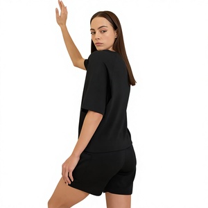 <b>Women</b>’s <b>Short</b> Sleeve Printed <b>Top</b> <b>and</b> <b>Shorts</b> Matching <b>Set</b> 2 Piece Casual Wear for Custom Logo Private Label OEM ODM Bulk Orders - Product Image 3