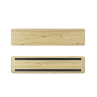 Support de bureau double écran 32-40 pouces avec rangement, en acier inoxydable, écologique, pour 2 écrans