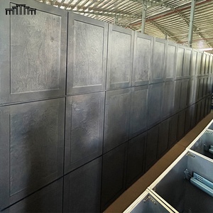 Nuovi prodotti per il progetto di appartamento americano ardesia colore finitura incorniciato parete unità in legno armadi da cucina pronti per il montaggio - Product Image 6