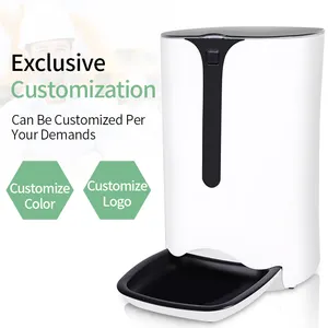 Tùy Chỉnh Phần Điều Khiển Có Thể Tháo Rời Pet Thực Phẩm Dispenser Bát Tự Động Wifi Thông Minh Robot Mèo Con Chó Tự Động Pet Feeder Với Hẹn Giờ Kỹ Thuật Số