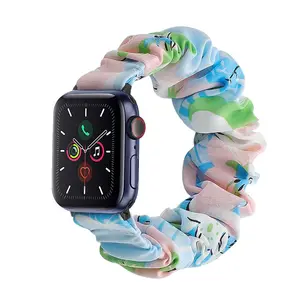 2024 popular bracelet belt breathable ribbon watch band 38mm 44mm wrist bands scrunchie strap watch band women for iphone apple