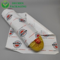 Emballage personnalisé imprimé pour sandwichs, shawarmas, burgers, sushis, papier ciré pour la restauration rapide