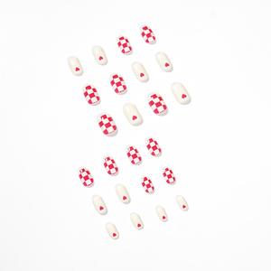 TSZS - Juego de 24 <span class=keywords><strong>Uñas</strong></span> Postizas <span class=keywords><strong>Cortas</strong></span> <span class=keywords><strong>Cuadradas</strong></span> de Moda, <span class=keywords><strong>Uñas</strong></span> Postizas de ABS de Cobertura Completa para Uso Diario - Product Image 2