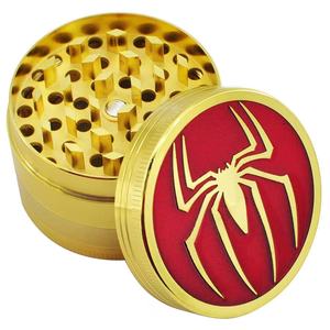 Broyeur à fumée en alliage de zinc 52 mm, motif araignée doré, quatre couches, broyeur manuel en métal, best-seller du fabricant - Product Image 6