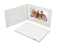 Carte de vœux publicitaire numérique LCD pour entreprises, brochure vidéo numérique, carte de vœux publicitaire de marque, livre publicitaire très populaire