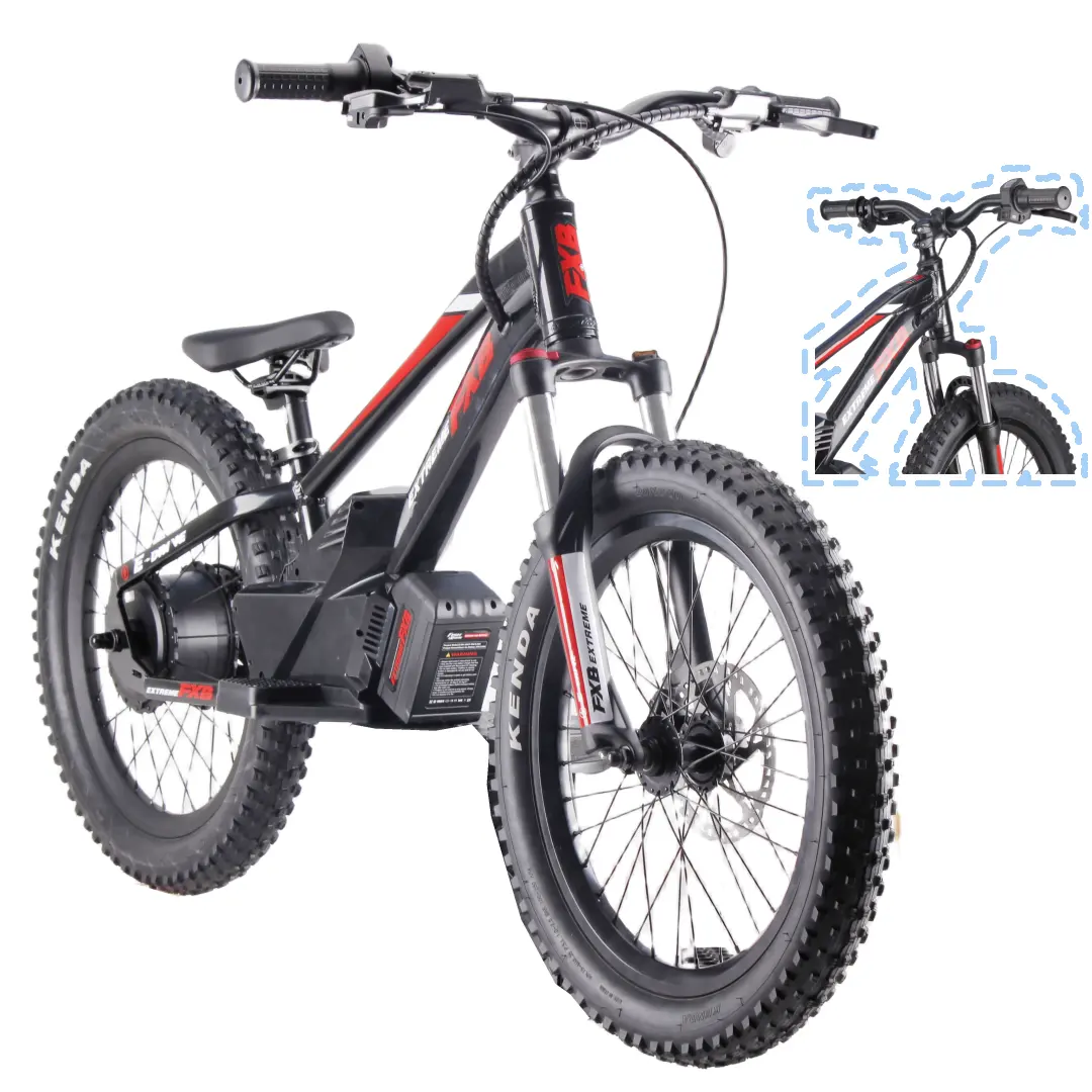 Nouveau modèle 16 pouces E Power Toy vélo 20 "800W enfants vélo d'équilibre électrique pour enfants 5-12 ans garçon