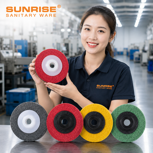 Disque abrasif en fibre de nylon de qualité industrielle SUNRISE pour le polissage des métaux, acier inoxydable et aluminium - Product Image 1