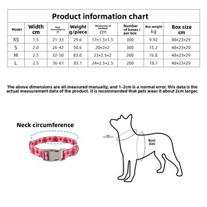 Collier de promenade pour chien réglable en nylon personnalisé avec impression par transfert thermique, motif floral pour chiens de taille moyenne à grande, idéal pour les Alaskan <span class=keywords><strong>Malamute</strong></span> - Product Image 3