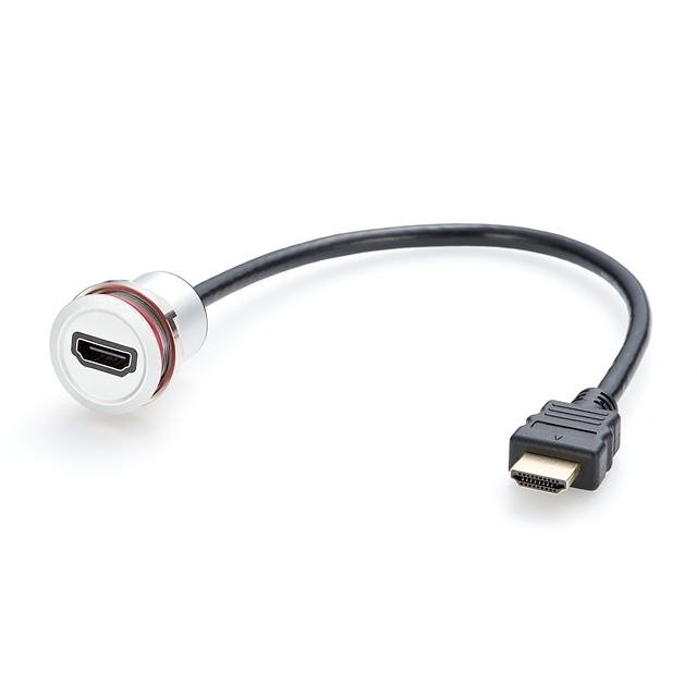 USB Aluminum Panel Mounted Extension Cable Circular for Cable Adapter for Dashboard for Circular Chassis Mount Cable