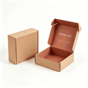 Boîte d'expédition personnalisée en carton ondulé Kraft avec logo imprimé, finition mate, pour solutions d'emballage de bougies et de décoration intérieure - Product Image 1