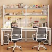 Bureau d'ordinateur moderne en métal et bois pour le bureau à domicile, avec étagère, grand plateau, couleur personnalisée, taille personnalisée, table pour PC
