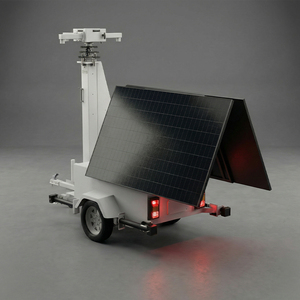 Torre de Vigilancia Solar Industrial Móvil con Controlador MPPT, Batería de Gel de 1.024kWh, Generador Híbrido de Respaldo y Soporte 4G - Product Image 2