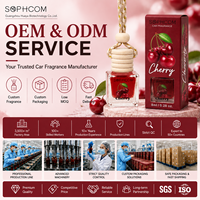Diffuseur d'arômes pour voiture 8 ml, flacon en verre avec bouchon en bois, à suspendre au rétroviseur, pour huiles essentielles, coffret cadeau