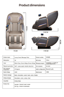Fauteuil de massage robotisé commercial portable et pliable, avec manipulateur 3D, corps entier, zéro gravité, à monnayeur, pour centre commercial