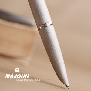 MAJOHN Ti200, pluma estilográfica de trefilado de aleación de titanio, Pluma de oro de 14K, pluma estilográfica de Metal para estudiantes adultos, hecha en China - Product Image 2