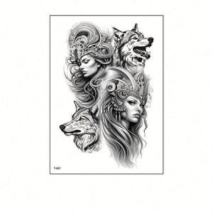 Pegatinas de Tatuajes Corporales Sexys con Diseño Personalizado, Pegatinas de Transferencia para Tatuajes, Accesorios Promocionales de Arte Corporal - Product Image 6