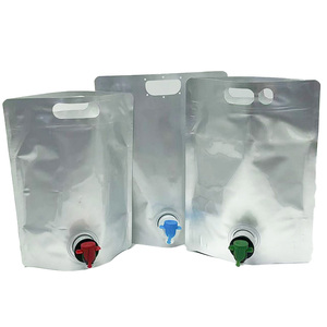 Pochettes souples à valve imprimées en gravure 1L 2L en aluminium pour vin rouge, bière, vin de fruits – Isolation oxygène – Fabrication usine - Product Image 1