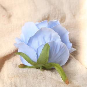 Têtes de fleurs artificielles en soie rose en gros de Chine pour la décoration de mariage - Product Image 5