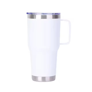 Vaso Térmico de Acero Inoxidable de Diseño Moderno con Asa y Pajita, 30oz, Aislamiento al Vacío, para Café y Camping - Product Image 6