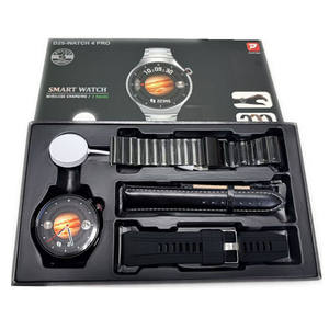 Nuovo Set Regalo Smartwatch 2025 per Uomo, Set <span class=keywords><strong>4</strong></span>-in-1 Smartwatch D25-<span class=keywords><strong>Watch</strong></span> <span class=keywords><strong>4</strong></span> <span class=keywords><strong>PRO</strong></span> con Chiamate, Monitoraggio Sportivo e Salute, Orologio 5G - Product Image 1