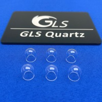 Dôme en quartz fondu, petit tube à extrémité fermée. Idéal pour les récipients de réaction en four tubulaire, le scellement sous vide et l'observation à haute température.
