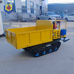 Charge hydraulique 800 kg, chargeurs 10 CV, <span class=keywords><strong>brouette</strong></span> à chenilles motorisée, <span class=keywords><strong>moteur</strong></span> diesel, mini tombereau à chenilles, camion à benne multifonctionnel - Product Image 6