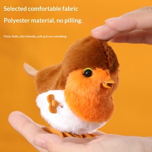 Simulation Pet Plush Animals Wind-up Interactive Chain <strong>Bird</strong> Cute Children's Gift Super Soft Stress Relief Plush Toy - Product Image 1