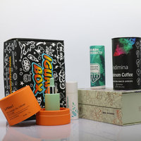 Boîte d'expédition rigide pliable en carton ondulé pour perruques cosmétiques, avec impression dorée, estampage et gaufrage sur papier