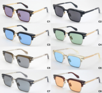 Lunettes de soleil en métal de créateur UV400 Logo personnalisé OEM ODM Offre d'usine Lunettes de soleil carrées pour unisexe Usage quotidien Activités de plein air