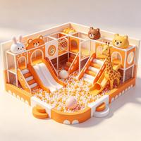 Aire de jeux intérieure commerciale personnalisée pour enfants, équipement de jeux doux pour parc d'attractions
