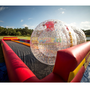 Desafío al aire libre Deporte Burbuja Claro Bola de hámster humano Inflable Doble Zorb <span class=keywords><strong>Ball</strong></span> Race Track - Product Image 4