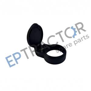 EPTRACTOR - 2 Pieces Female Hydraulic Quick Coupler <b>Dust</b> <b>Cap</b> 1.49" (38mm) Black Plastic - Product Image 2
