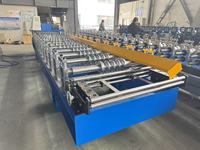 Machine de formage à froid de tôles ondulées en acier de haute précision avec composants PLC pour la construction