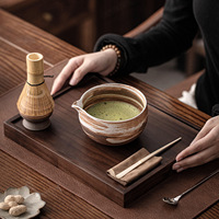Ensemble de bol à matcha en céramique personnalisé et porte-fouet, ensemble essentiel de matcha japonais avec boîte cadeau, bol à matcha en céramique