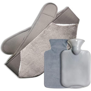 New Arrivals Cartoon Bs Pvc Hot Water Bottle with Flannel Waist Cover Winter Warm Abdomen Pain Relief Warm Waist Belt - Product Image 1