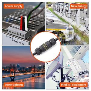 EW-M16 2ピン3ピンネジタイプワイヤーをワイヤーコネクターに接続電気機器屋外照明IP68防水コネクター - Product Image 6