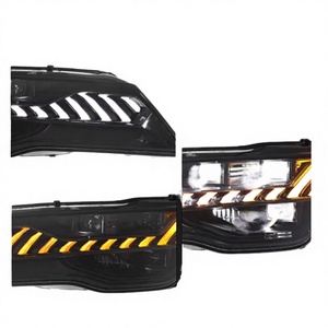 LED <b>Daytime</b> <b>Running</b> <b>Lights</b> with Glowing Turn Signal Lens A7 Headlight Assembly 2011-2014 6000K New RS7 Style - Product Image 3