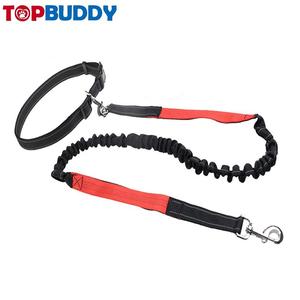 Toptan eller serbest köpek tasma köpek yürüyüş için yansıtıcı kemer Bungee tasma bel çantası kılıfı ile - Product Image 6