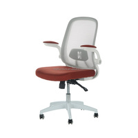 Chaise de bureau ergonomique Silla Oficina Chaise d'ordinateur confortable et respirante en maille avec dossier haut avec appui-tête et accoudoirs 3D