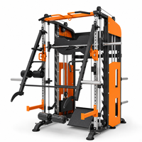 Machine Smith multifonctionnelle avec croisement de câbles et rack de musculation pour salle de sport à domicile