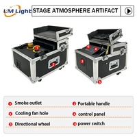 LM DMX/control remoto de alta calidad 600W máquina de doble hazer para fiesta concierto DJ disco etapa niebla máquina niebla efecto humo
