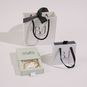 Custom Logo Luxury Drawer Ring Jewelry Box with Bag <b>Set</b> Paper Necklace Earring Gift Storage Box Jewelry Box - Product Image 6