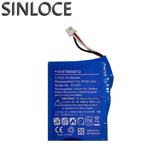 แบตเตอรี่แบบชาร์จไฟได้ EC003 EC007 สำหรับ iPod Mini 1 <span class=keywords><strong>2</strong></span> Gen A1051 M9805 แบตเตอรี่ลิเธียมโพลิเมอร์ทดแทนสำหรับเครื่องเล่น MP3 ขายส่ง - Product Image 1