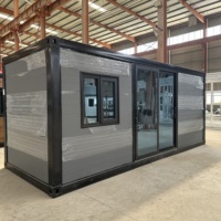 Maison préfabriquée sécurisée en conteneur de 20 pieds ou 40 pieds, extensible, structure en acier, villa préfabriquée, maison pliable, cuisine, usage supermarché