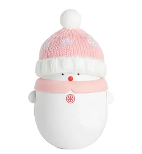 Christmas Snowman Power Warmer Calentador de manos 2 en 1 Felpa Mini Fácil de llevar Calentador de manos banco de energía