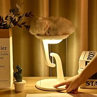 Lampe de chevet créative et ludique avec chargeur sans fil, veilleuse LED d'ambiance et suspension magnétique équilibrée