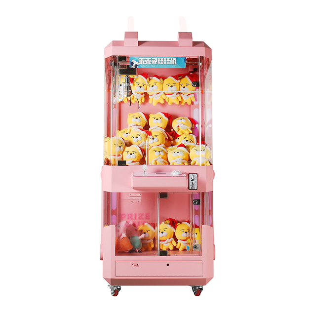 Hot Selling High-End Commercial Equipment Cute Rabbit Claw Arcade Machine with Fully Transparent Prize Doll Made of Durable Iron