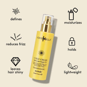 Activateur de boucles à l'huile d'argan biologique avec marque privée Produits de coiffure Crème pour boucler les cheveux pour cheveux naturels - Product Image 3